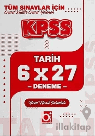 KPSS Tarih 6x27 Deneme