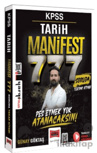 KPSS Tarih Manifest Serisi 777 Soruda Tamamı Video Çözümlü Tekrar Kita