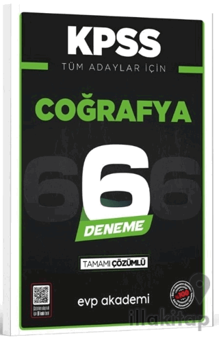 KPSS Tüm Adaylar İçin Coğrafya 6 Deneme Tamamı Çözümlü