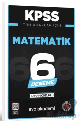 KPSS Tüm Adaylar İçin Matematik 6 Deneme Tamamı Çözümlü