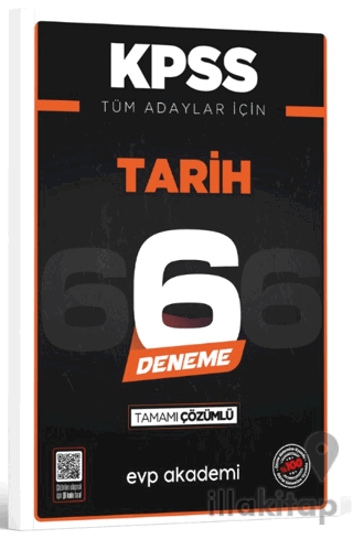 KPSS Tüm Adaylar İçin Tarih 6 Deneme Tamamı Çözümlü