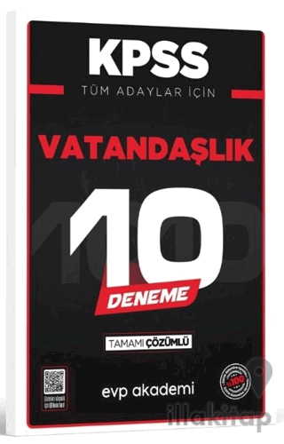 KPSS Tüm Adaylar İçin Vatandaşlık 10 Deneme Tamamı Çözümlü