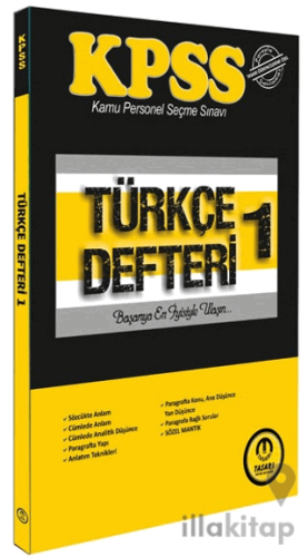 KPSS Türkçe Defteri 1