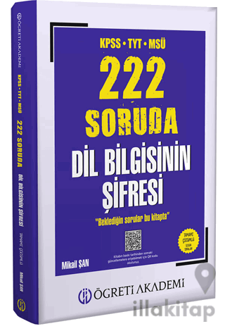 KPSS TYT MSÜ 222 Soruda Dil Bilgisinin Şifresi Tamamı Çözümlü Özgün So