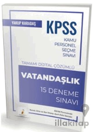 KPSS Vatandaşlık 15 Deneme Çözümlü