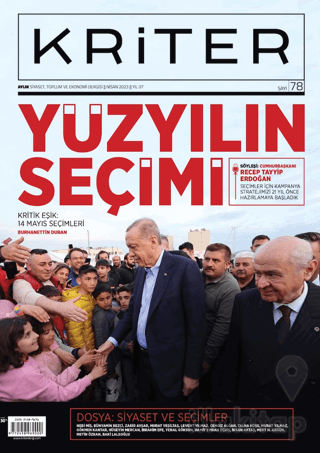 Kriter Aylık Siyaset Toplum ve Ekonomi Dergisi Sayı: 78 Nisan 2023