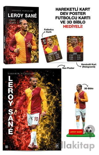Leroy Sane - Sahanın Yıldızları - 3D Biblo, Hareketli Kart, Dev Poster