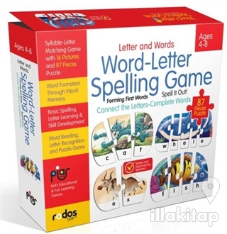 Letter and Words - Word-Letter Spelling Game - Forming First Words - 8