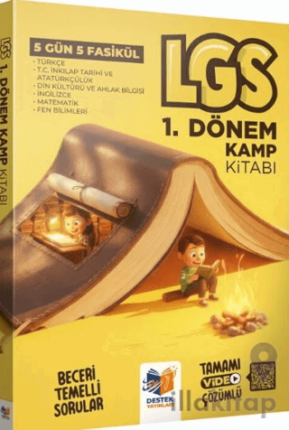 LGS 1. Dönem Tamamı Video Çözümlü Kamp Kitabı 5 Gün 5 Fasikül