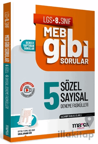 LGS 8. Sınıf MEB Gibi Sorular Fasiküller Halinde 5 Sözel ve Sayısal De
