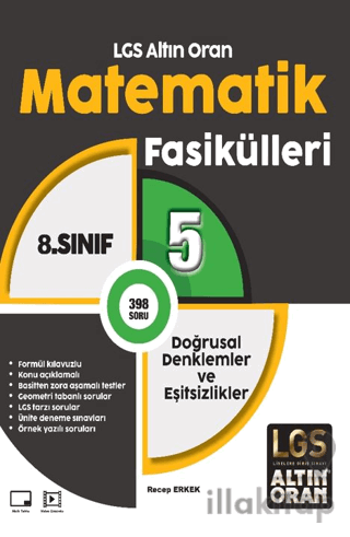 LGS Altın Oran Matematik Fasikülleri 5 Doğrusal Denklemler ve Eşitsizlikler