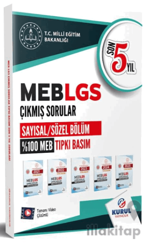 LGS Son 5 Yıl Tıpkı Basım Çıkmış Soru Kitapçıkları