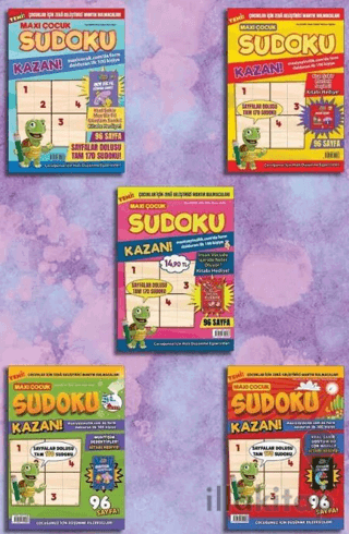 Maxi Çocuk Sudoku 5'li Set