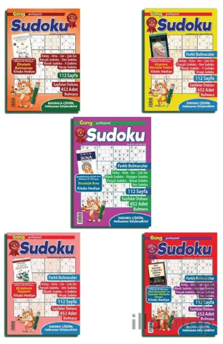 Maxi Gong Sudoku 5'li Set
