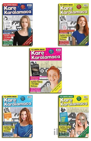 Maxi Kare Karalamaca 5'li Set