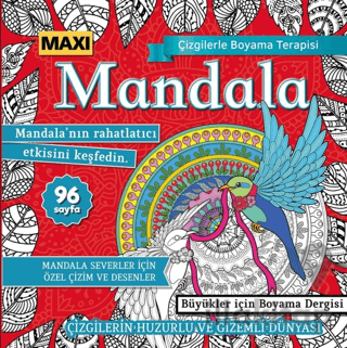 Maxi Mandala Çizgilerle Boyama Terapisi 12