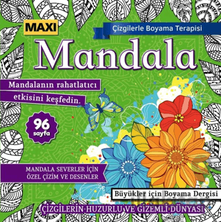 Maxi Mandala Çizgilerle Boyama Terapisi 16