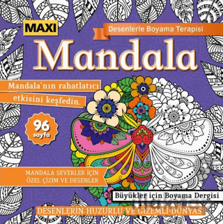 Maxi Mandala Desenlerle Boyama Terapisi 12