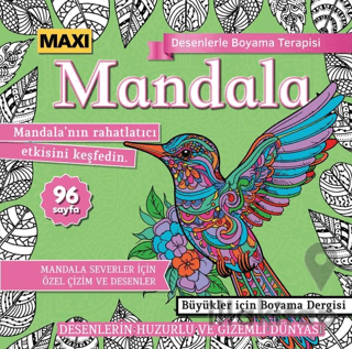 Maxi Mandala Desenlerle Boyama Terapisi 13