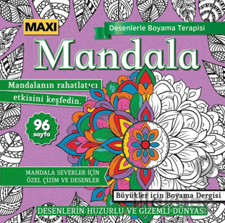 Maxi Mandala Desenlerle Boyama Terapisi 15