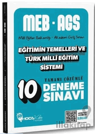 MEB-AGS Eğitimin Temelleri ve Türk Milli Eğitim Sistemi 10 Deneme Çözü