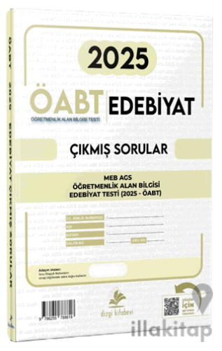 MEB AGS ÖABT Edebiyat Video Çözümlü 2025 Sınavı Tek Fasikül Orijinal Ç