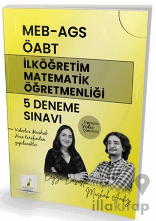 MEB - AGS ÖABT İlköğretim Matematik Öğretmenliği 5 Deneme Sınavı Tamamı Video Çözümlü