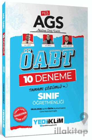 MEB AGS ÖABT Sınıf Öğretmenliği Tamamı Çözümlü 10 Deneme Sınavı