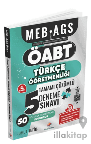 MEB AGS ÖABT Türkçe Öğretmenliği Tamamı Ayrıntılı Video Çözümlü 5 Deneme Sınavı