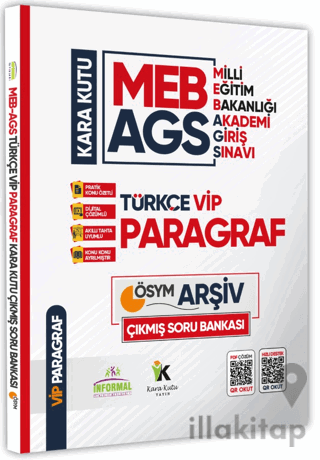 MEB-AGS Türkçenin Kara Kutusu VİP PARAGRAF 3 ÖSYM Çıkmış Soru Arşivi Bankası Konu Özetli Çözümlü