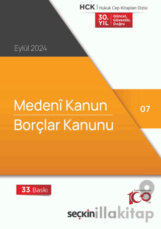 Medeni Kanun – Borçlar Kanunu (Cep Kitabı)