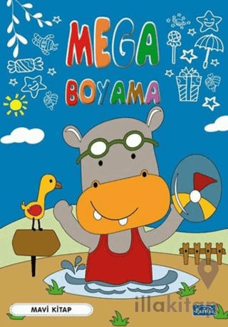 Mega Boyama-Mavi Kitap