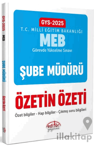 Milli Eğitim Bakanlığı Şube Müdürlüğü GYS Özetin Özeti