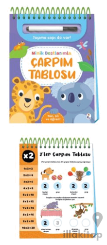 Minik Dostlarımla Çarpım Tablosu – Yaz, Sil ve Öğren