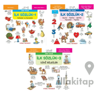 Minikler İçin Dört Dilde Resimli İlk Sözlük Seti (3 Kitap)