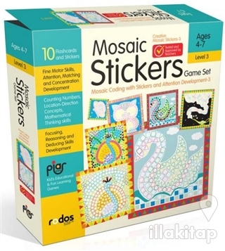 Mosaic Stickers Game Set - Mosaic Coding with Stickers and Attention D