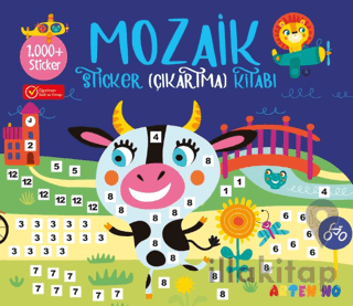 Mozaik Sticker Çıkartma Kitabı - Lacivert