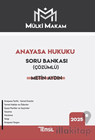 Mülki Makam Anayasa Hukuku Çözümlü Soru Bankası