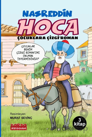 Nasrettin Hoca Çizgi Roman Seti 3 Kitap 7+Yaş -1 ve 2 Sınıflara Renkli