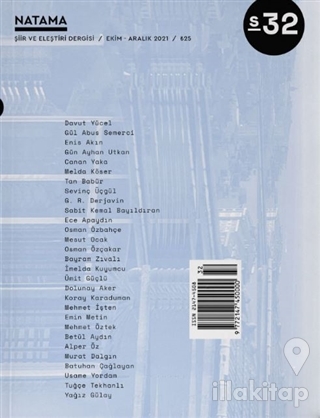 Natama Şiir ve Eleştiri Dergisi Sayı: 32 Ekim - Aralık 2021