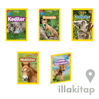 National Geographic Kids Okuma Kitapları Seviye 1 Tatlı Hayvanlar Seti 5 Kitap
