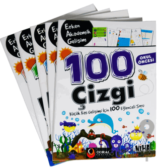 Niha Çocuk Okul Öncesi Erken Akademik Gelişim 100 Etkinlik (5 Kitap Set) 5+Yaş