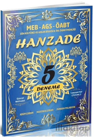 ÖABT MEB - AGS Din Kültürü ve Ahlak Bilgisi Hanzade 5 Deneme Çözümlü