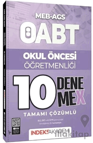ÖABT MEB-AGS Okul Öncesi Öğretmenliği 10 DenemeX Çözümlü