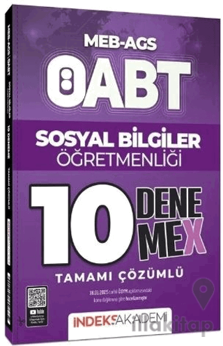 ÖABT MEB-AGS Sosyal Bilgiler Öğretmenliği 10 Deneme X Çözümlü