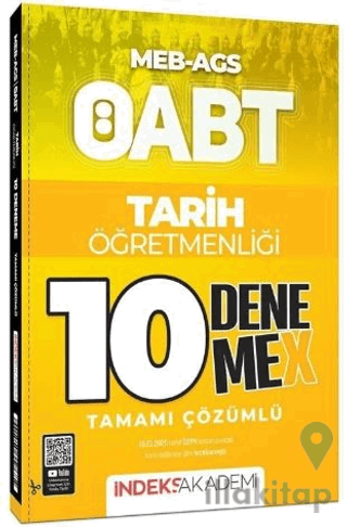 ÖABT MEB-AGS Tarih Öğretmenliği 10 Deneme X Çözümlü