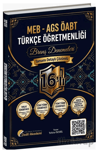 ÖABT MEB-AGS Türkçe Öğretmenliği 16'lı Branş Deneme Çözümlü