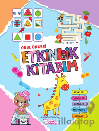 Okul öncesi Etkinlik Kitabım – Robotik Kodlama ve Dikkat Geliştirme (Çift Taraflı Kitap)