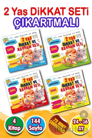 Okul Öncesine İlk Adım - 2 Yaş Dikkat ve Kavram Geliştirici Etkinlik S