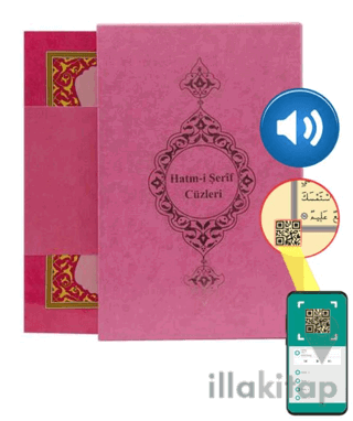 Orta Boy 30 Cüz Kur'an-ı Kerim (Pembe, Karton Kapak, Kutulu)